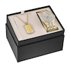 Thumbnail Image 1 of Previously Owned - Men's Bulova Crystal Accent Gold-Tone PVD Watch and Dog Tag Pendant Box Set (Model: 98K102)
