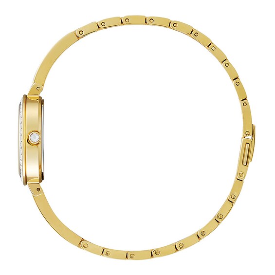 Previously Owned - Ladies' Citizen Eco-Drive® Silhouette Crystal Gold-Tone Bangle Watch (Model: Em0862-56D)