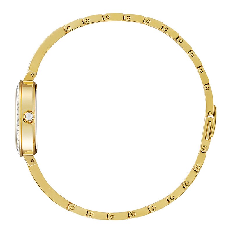 Main Image 2 of Previously Owned - Ladies' Citizen Eco-Drive® Silhouette Crystal Gold-Tone Bangle Watch (Model: EM0862-56D)