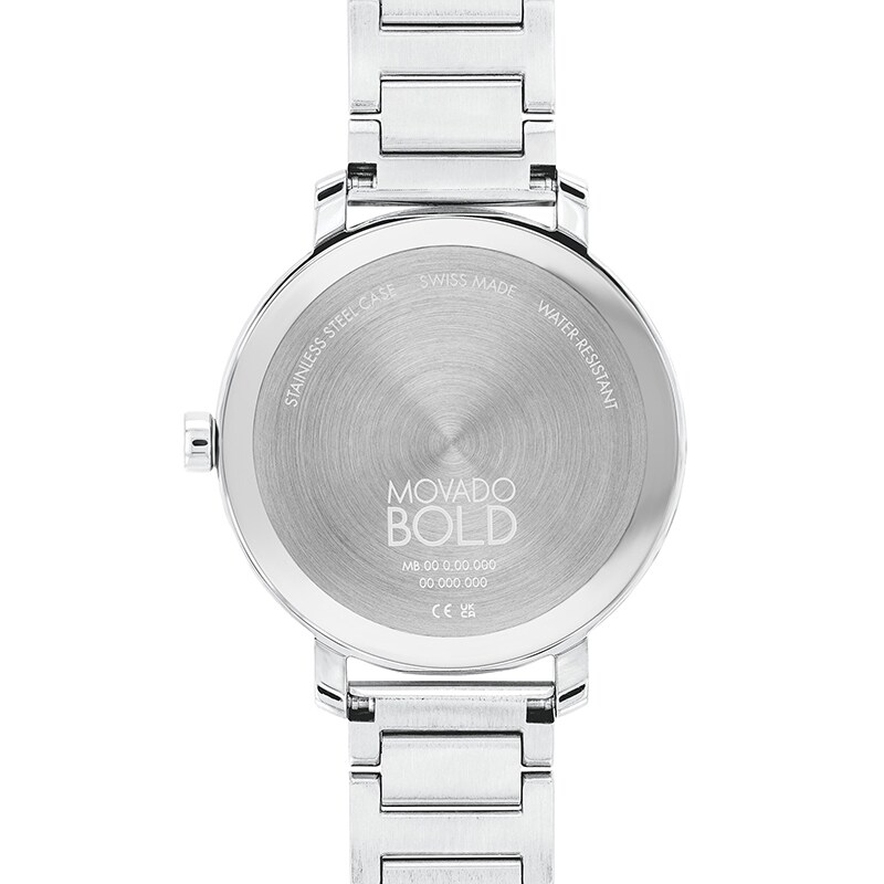 Main Image 3 of Previously Owned - Ladies’ Movado Bold® Evolution Crystal Accent Watch with Silver-Tone Glitter Dial (Model: 3600732)