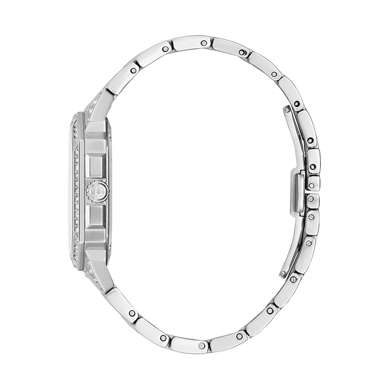 Main Image 2 of Previously Owned - Men's Bulova Octava Crystal Watch with Octagonal Silver-Tone Dial (Model:&nbsp;96A285)