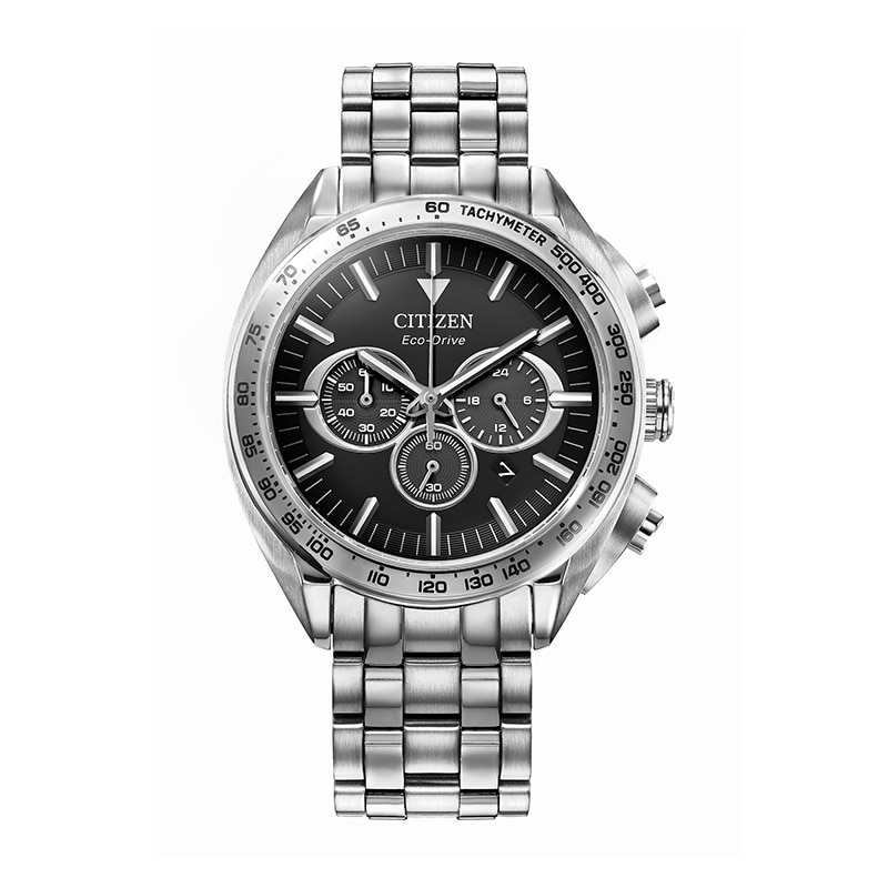 Main Image 1 of Previously Owned - Men's Citizen Eco-Drive® Carson Sport Luxury Chronograph Watch with Black Dial (Model: CA4540-54E)