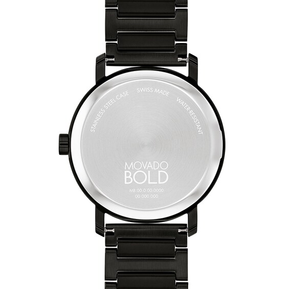 Previously Owned - Men's Movado Bold® Evolution Black IP Watch with Textured Tonal Black Dial (Model: 3601112)