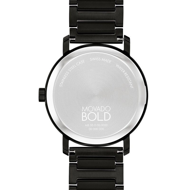 Main Image 3 of Previously Owned - Men's Movado Bold® Evolution Black IP Watch with Textured Tonal Black Dial (Model: 3601112)