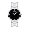 Thumbnail Image 1 of Previously Owned - Men's Movado Faceto 1/20 CT. T.W. Diamond Watch with Black Dial (Model: 0607865)
