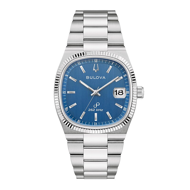 Main Image 1 of Previously Owned - Men's Bulova Super Seville Watch with Square Blue Dial (Model: 96B440)