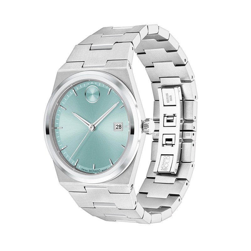 Main Image 2 of Previously Owned - Men’s Movado Bold® Quest Watch with Seafoam Blue Dial (Model: 3601243)