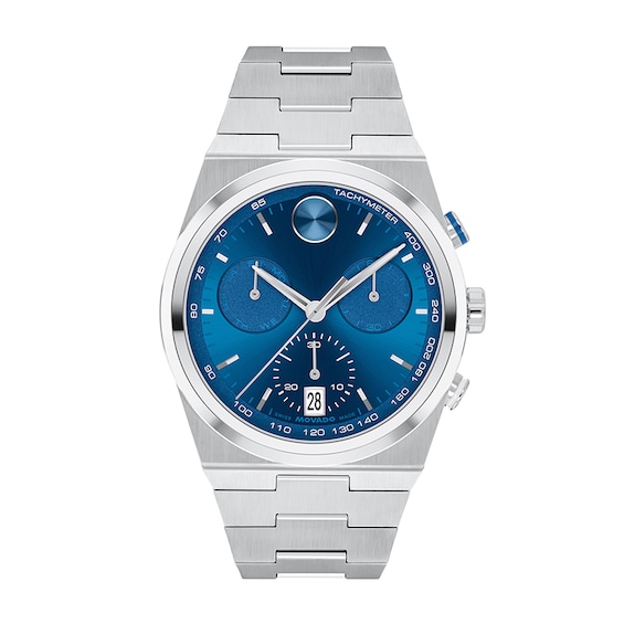 Previously Owned - Men's Movado Bold® Quest Chronograph Watch with Blue Dial (Model: 3601199)