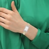 Thumbnail Image 4 of Previously Owned - Ladies' Coach Cadie Two-Tone IP Watch with Rectangular White Dial (Model: 14504172)