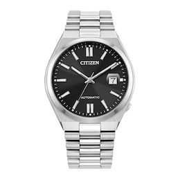 Previously Owned - Men's Citizen Tsuyosa Collection Automatic Watch with Black Sunray Dial (Model: NJ0150-56E)