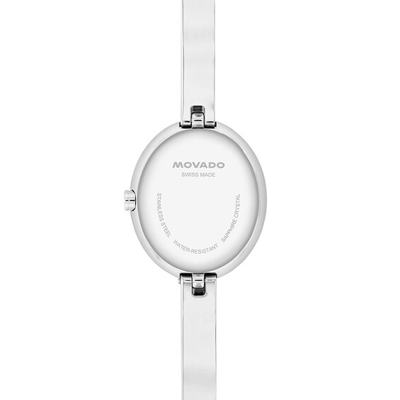 Previously Owned - Ladies' Movado Museum® Bangle Watch with Silvery-White Sunray Dial (Model: 608070)