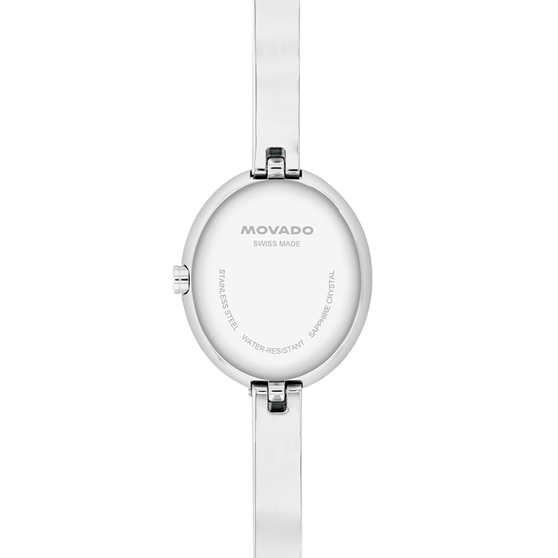 Main Image 3 of Previously Owned - Ladies' Movado Museum® Bangle Watch with Silvery-White Sunray Dial (Model: 608070)