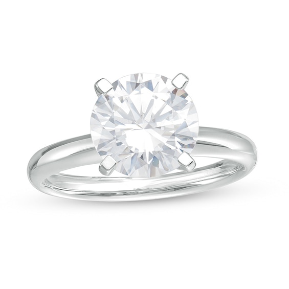 Previously Owned - 3 CT. Lab-Grown Diamond Solitaire Engagement Ring in 14K White Gold (F/Vs2)