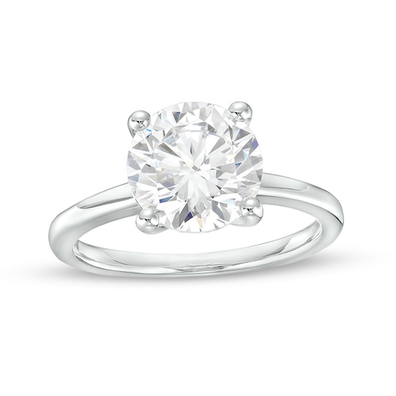 Previously Owned - 3 CT. Lab-Grown Diamond Solitaire Engagement Ring in 14K White Gold (I/Si2)