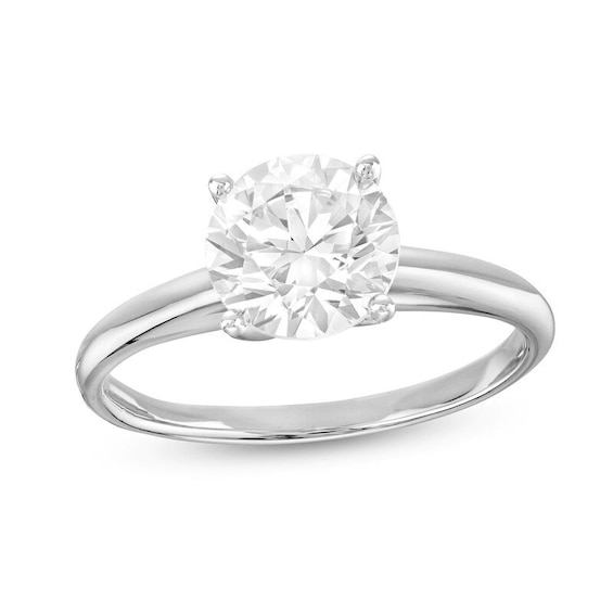 Previously Owned - 2 CT. Lab-Grown Diamond Solitaire Engagement Ring in 14K White Gold (I/Si2)