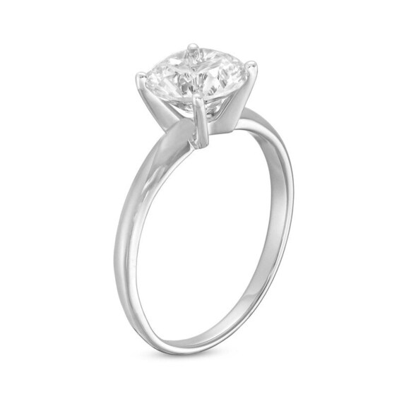 Previously Owned - 2 CT. Lab-Grown Diamond Solitaire Engagement Ring in 14K White Gold (I/Si2)
