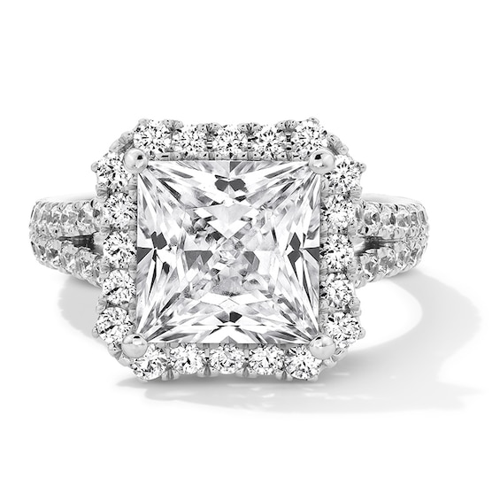 Previously Owned - Vera Wang Love Collection 5-1/5 CT. T.w. Princess-Cut Lab-Grown Diamond Ring in 14K White Gold