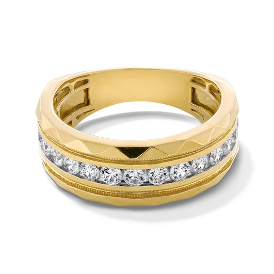 Previously Owned - 1 CT. T.w. Diamond Channel Vintage-Style Anniversary Band in 10K Gold