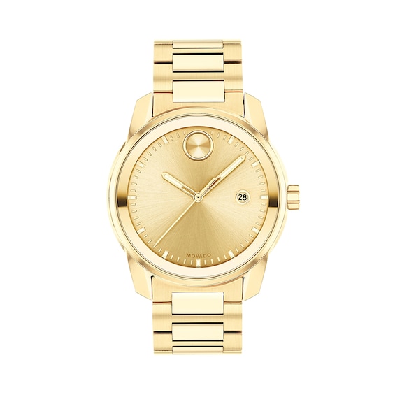 Previously Owned - Men's Movado Bold® Verso Gold-Tone IP Watch with Gold-Tone Dial (Model: 3600735)