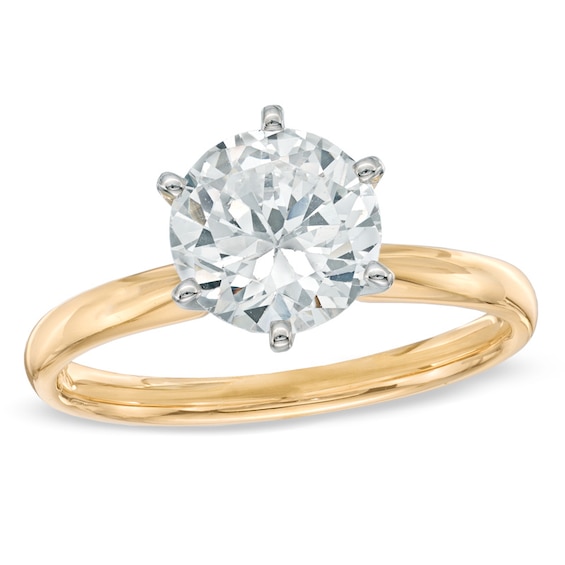 Previously Owned - 3 CT. Diamond Solitaire Engagement Ring in 14K Gold (I/I2)