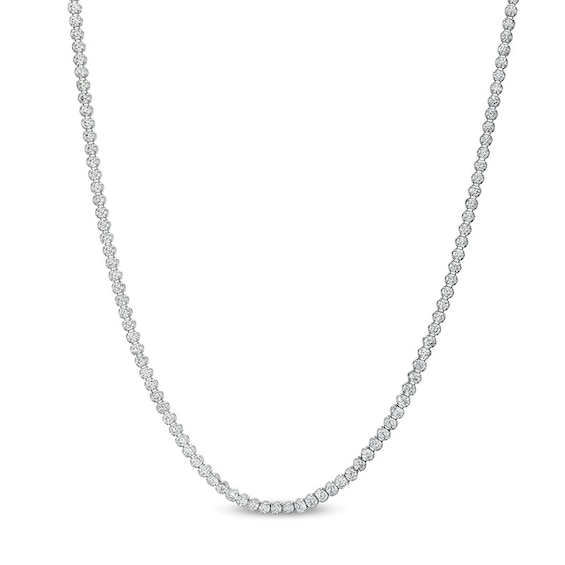 Previously Owned - 4-1/2 CT. T.w. Lab-Grown Diamond Tennis Necklace in 14K White Gold (F/Si2) - 17"