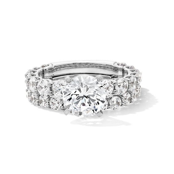 Previously Owned - 5-3/8 CT. T.w. Lab-Grown Diamond Bridal Set in 14K White Gold (F/Vs2)