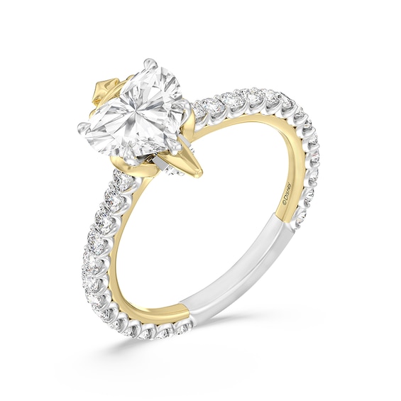Previously Owned - Enchanted Star Villains Evil Queen 2-1/5 CT. T.w. Heart Lab-Grown Diamond Ring in Two-Tone Gold