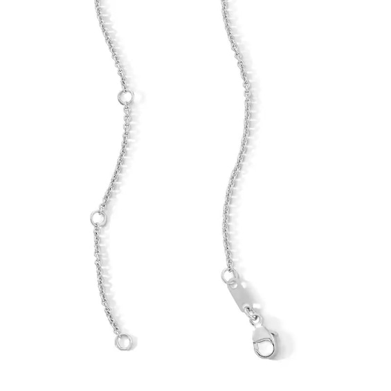 Previously Owned - 4 CT. T.w. Lab-Grown Diamond Graduated Line Necklace in 10K White Gold (F/Vs2)