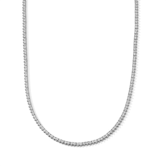 Previously Owned - 3 CT. T.w. Lab-Grown Diamond Tennis Necklace in 10K White Gold (F/Vs2)