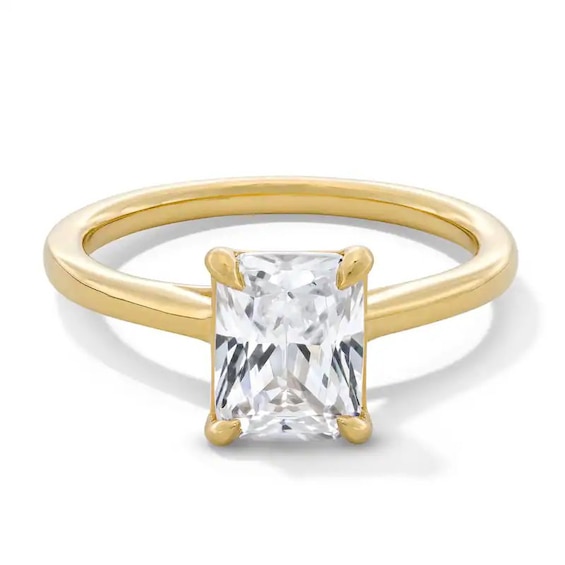 Previously Owned - 2 CT. Radiant-Cut Lab-Grown Diamond Solitaire Engagement Ring in 14K Gold (F/Vs2)