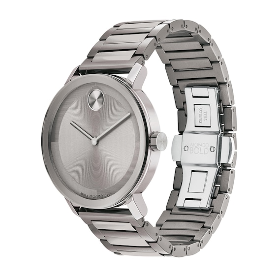 Previously Owned - Men's Movado Bold® Evolution Grey IP Watch with Textured Tonal Grey Dial (Model: 3601096)