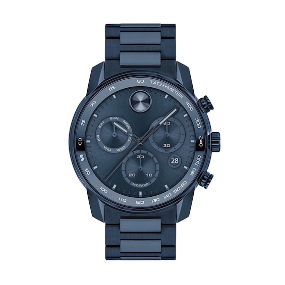 Previously Owned - Men's Movado Bold® Verso Blue IP Chronograph Watch (Model: 3600742)