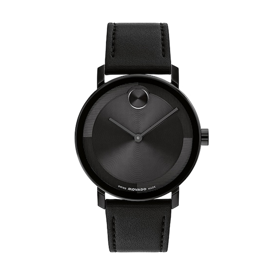 Previously Owned - Men's Movado Bold® Evolution Black IP Strap Watch with Textured Tonal Black Dial (Model: 3601123)