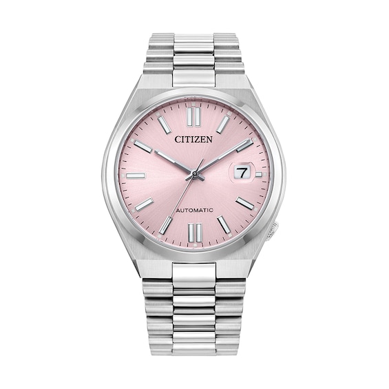 Previously Owned - Unisex Citizen Tsuyosa Automatic Watch with Pink Dial (Model: Nj0200-50Z)