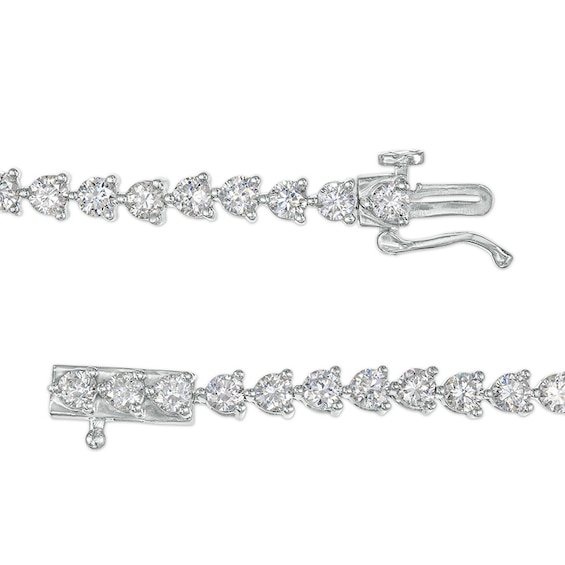 Previously Owned - 5 CT. T.w. Lab-Grown Diamond Tennis Bracelet in 14K White Gold (F/Si2) - 7.25"