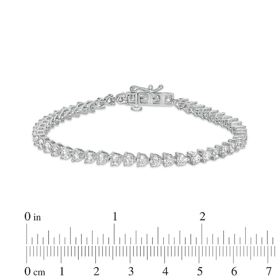 Previously Owned - 5 CT. T.w. Lab-Grown Diamond Tennis Bracelet in 14K White Gold (F/Si2) - 7.25"