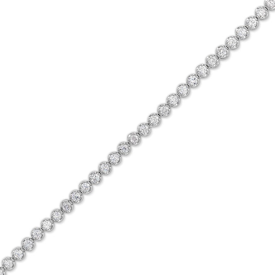Previously Owned - 3 CT. T.w. Lab-Grown Diamond Tennis Bracelet in 10K White Gold (F/Si2) - 7.25"