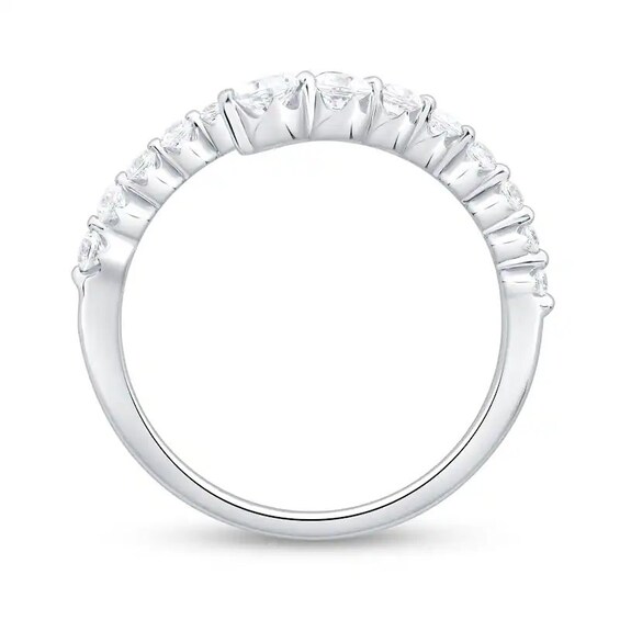 Previously Owned - 1/2 CT. T.w. Lab-Grown Diamond Bypass Ring in 10K White Gold (F/Vs2)
