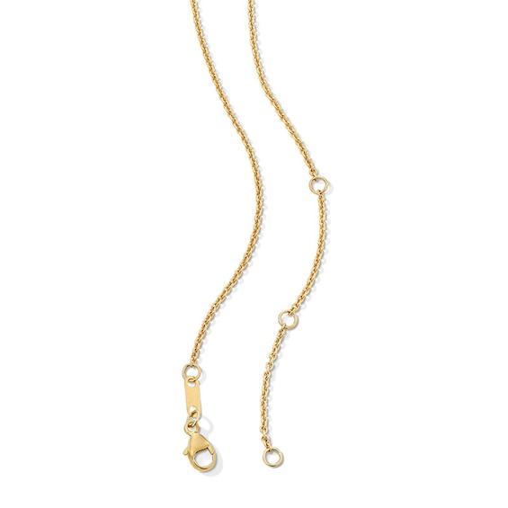 Previously Owned - 1 CT. T.w. Lab-Grown Diamond Graduated Necklace in 10K Gold (F/Vs2)