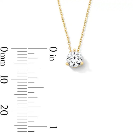 Previously Owned - 1/2 CT. T.w. Lab-Grown Diamond Solitaire Pendant in 14K Gold (F/Vs2)
