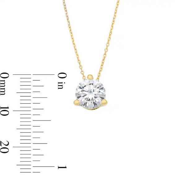 Previously Owned - 2 CT. T.w. Lab-Grown Diamond Solitaire Pendant in 14K Gold (F/Vs2)