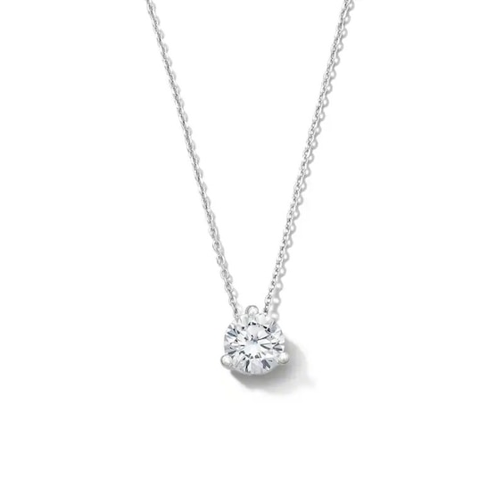 Previously Owned - 1 CT. T.W. Lab-Grown Diamond Solitaire Pendant in 14K White Gold (F/VS2)