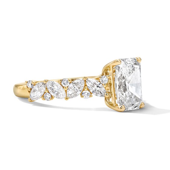 Previously Owned - 3 CT. T.w. Radiant-Cut Lab-Grown Diamond Engagement Ring in 14K Gold (F/Vs2)