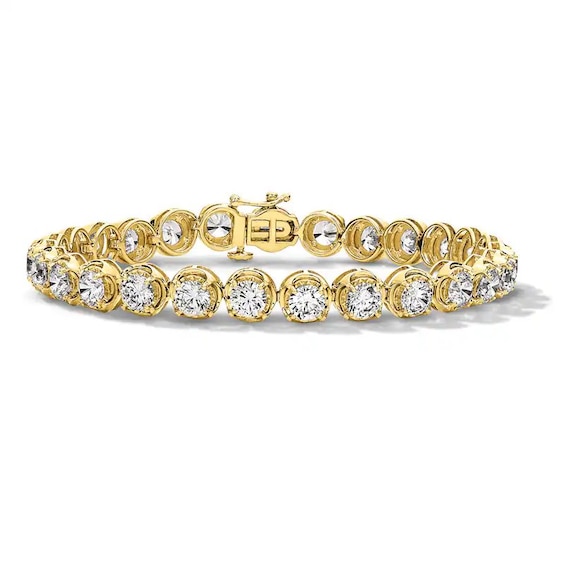 Previously Owned - 5 CT. T.w. Lab-Grown Diamond Tennis Bracelet in 10K Gold (F/Si2)