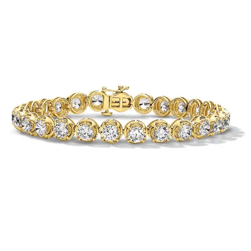 Main Image 1 of Previously Owned - 5 CT. T.W. Lab-Grown Diamond Tennis Bracelet in 10K Gold (F/SI2)