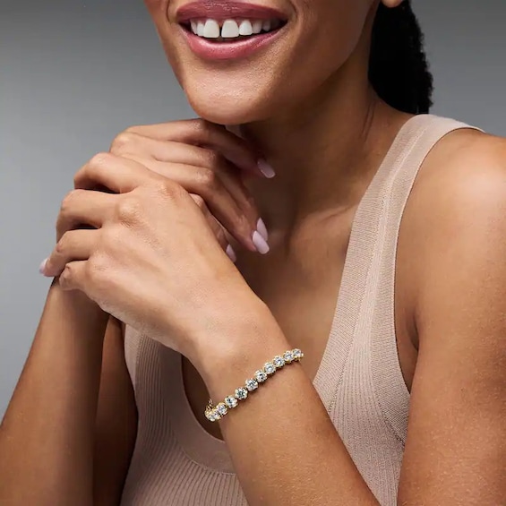 Previously Owned - 5 CT. T.w. Lab-Grown Diamond Tennis Bracelet in 10K Gold (F/Si2)