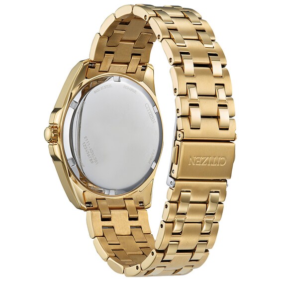 Previously Owned - Men’s Citizen Eco-Drive® Classic Gold-Tone IP Watch with Champagne Dial (Model: Bm7532-54P)