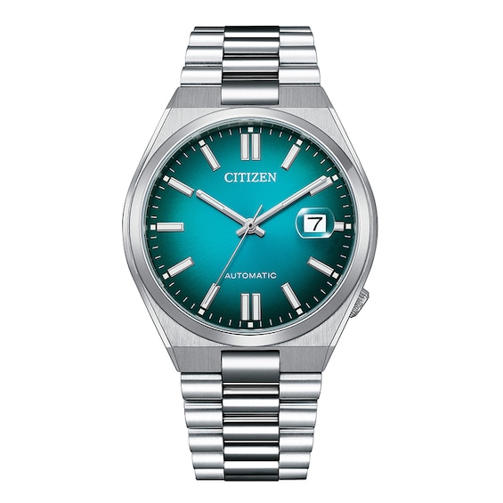 Previously Owned - Men's Citizen "Tsuyosa" Automatic Silvertone Bracelet Watch (Model: Nj0151-53X)