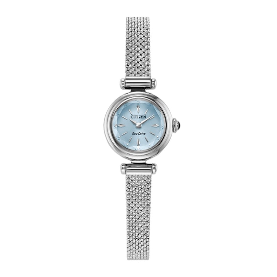 Previously Owned - Ladies' Citizen Fio Eco-Drive® Stainless Steel Watch with Light Blue Dial (Model: Eg7081-51L)