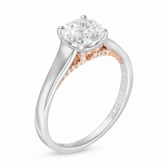 Previously Owned - Zales Private Collection 1-5/8 Ctw. Diamond Engagement Ring in 14K Two-Tone Gold (F/I1)